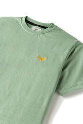 Gold Eagle Cotton T Shirt - Olive Green